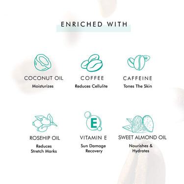 mCaffeine Exfoliating Coffee Body Scrub & Relaxing Body Massage Oil Combo | Reduces Cellulite & Removes Dead Skin | For Soft, Smooth & Glowing Skin | For Men & Women and All Skin Types